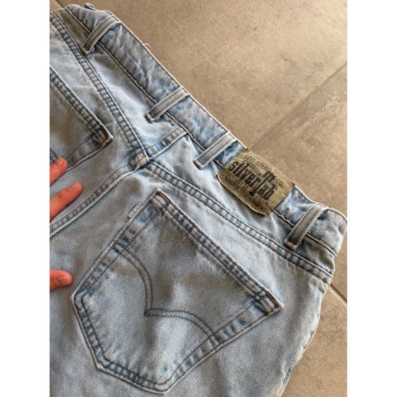 Vintage Levis SilverTab Loose Fit Jeans Light Wash 36x32 Made in USA 1995 Baggy - Picture 11 of 11